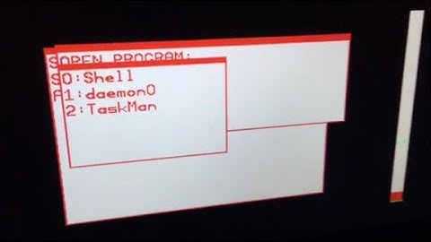 Beginnings of An Arduino OS using the NGT20