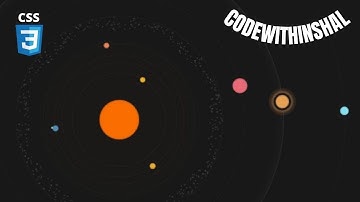 #7 How to animate a CSS Solar System | How To Create A Solar System Animation In CSS| CodeWithInshal