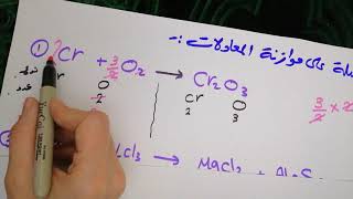 موازنة المعادلات الكيميائية للصف العاشر