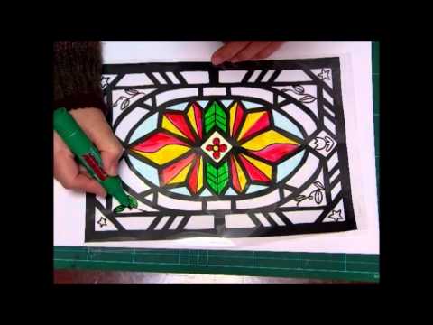 Kimie Gangiのステンドグラスの作り方 小学校用 ２ How To Make Stained Glass Youtube