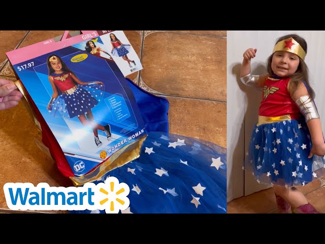 WALMART HALLOWEEN COSTUME UNBOXING || WALMART WONDER WOMAN COSTUME