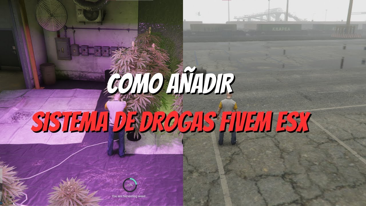 COMO AÑADIR SISTEMA DE DROGAS (fivem) ESX - YouTube