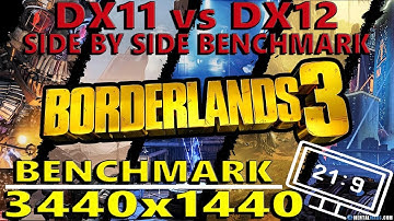 Borderlands 3 - DirectX 11 vs 12 Side By Side Comparison - RTX 2080 ti - Ultrawide