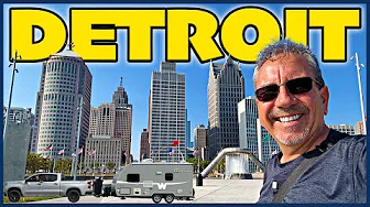 First Time in Detroit! Exploring Downtown, the Riverwalk & the Eastern Market🇺🇸