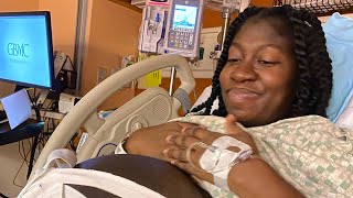 GOING INTO LABOR AT 34 WEEKS WITH TWINS | Hospital Vlog Update