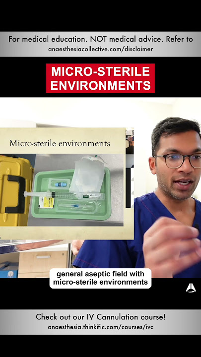 Micro-sterile Environments | #shorts #ivcannulation #anesthesiology #nurse
