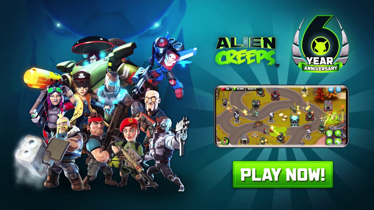 Alien Creeps TD MOD APK cover