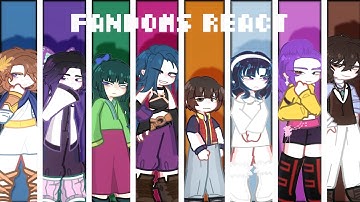 (X2) FANDOMS REACT TO EACH OTHER|1/9|INTRODUCTION|| KNY, ST, ALNST, KDH, BSD, EPIC, ARCANE, TAD