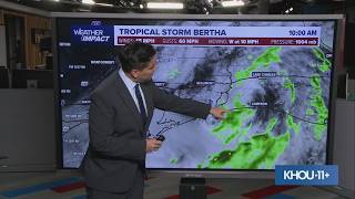 Tropical Storm Bertha: Strong winds expected in Houston area this afternoon