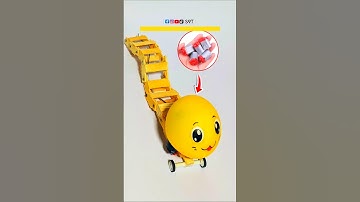 DIY Robotic Caterpillar Using DC Motor – Easy & Fun Project #shorts