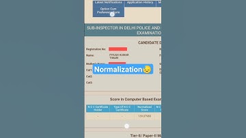 SSC CPO FINAL SCORECARD 2023😢 | Normalization😩 #ssccpo #ssccporesult