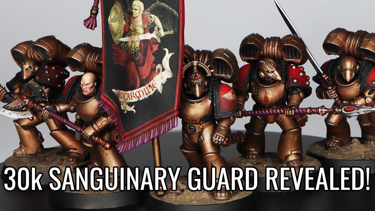 They're finally here! | PAINTING THE NEW 30k SANGUINARY GUARD! | Command Squad kit review |