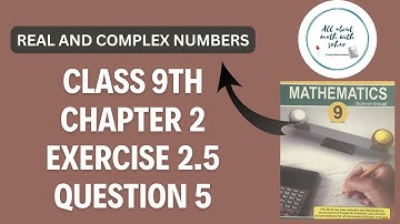 class 9th chapter 2 real and complex numbers