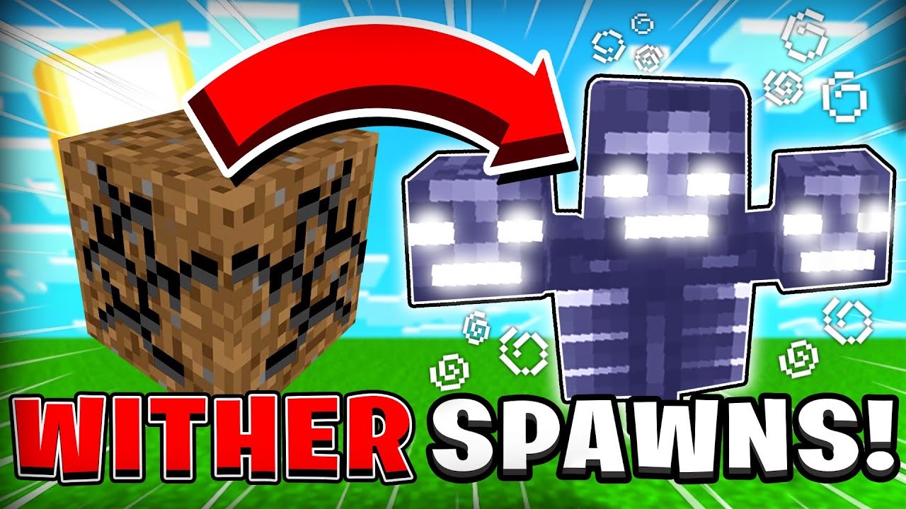 a wither spawns if I break a block