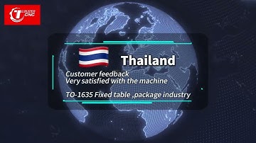 Thai customer feedback - TO-1635 fixed-table digital cutting machine, application industry packaging