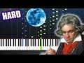 Beethoven - Moonlight Sonata (3rd Movement) - HARD Piano Tutorial by PlutaX