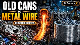 How Millions of Old Cans Become Metal Wire | Ultra Realistic AI Recycling Process