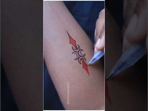 DIY temporary tattoo making with super duper trick #shorts #artist_kumresh