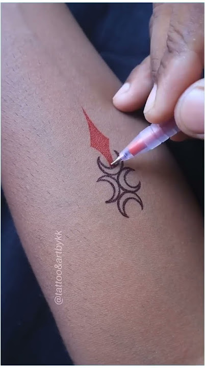 DIY temporary tattoo making with super duper trick #shorts #artist_kumresh