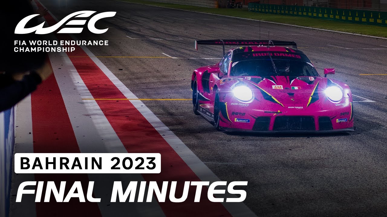 Final three minutes and chequered flag I 2023 8 Hours of Bahrain I FIA WEC