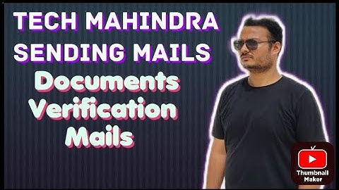 TECH Mahindra Sending Background Verification Document submission mails || HR Round results Out ||