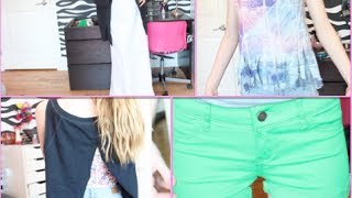 DIY~ Clothes! Maxi Skirt, Shorts & Shirts (Affordable)