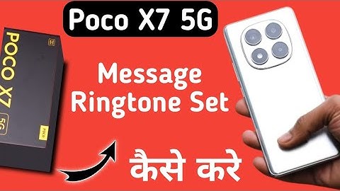 Poco X7 5G message ringtone kaise set kare, how to change message ringtone in poco, ringtone setting