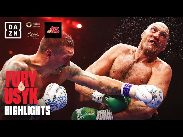 UNDISPUTED CHAMPION CROWNED | Tyson Fury vs. Oleksandr Usyk Fight Highlights (Ring of Fire) class=