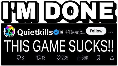 THIS Is Why I QUIT DBD..