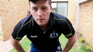 Fielding drill - side to side shuffles