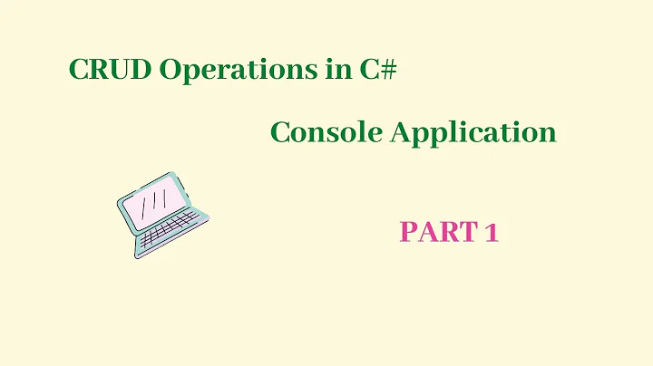 CRUD operations in C# console app using SQL Server | INSERT | PART 1| C# | SQL