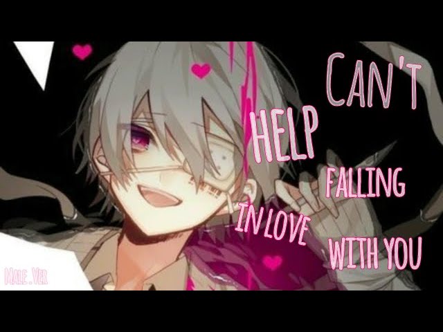 Nightcore - Can't help falling in love with you [DARK VERSION]/ Male Ver. [Lyrics]