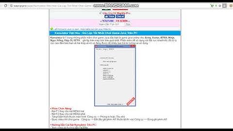 clip đầu tiên - hướng dẫn giả lập kemulator để chơi game java tren pc