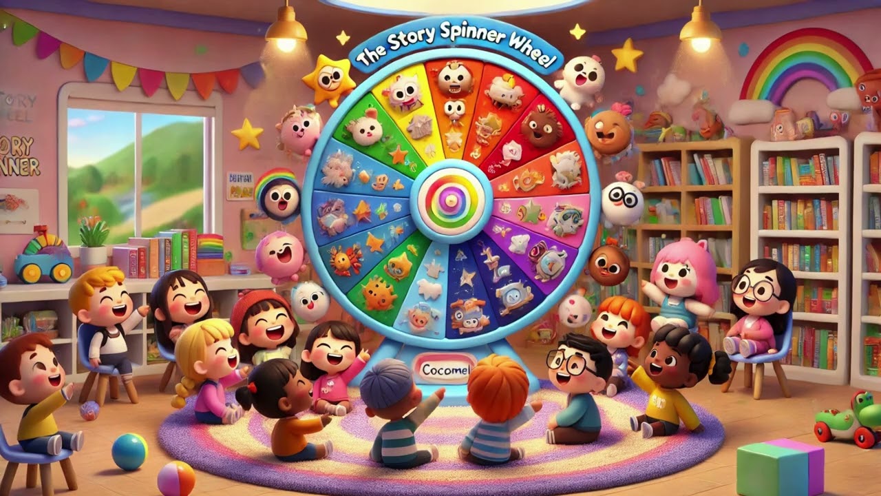🎡📖 The Story Spinner Wheel 📖🎡  Spin Imagine & Create Magical Tales! 🌟🌀🧠| Nursery Rhymes & Kids Songs