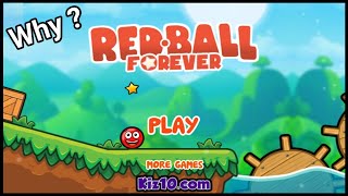 WHY Level 9 is TOO DIFFICULT ? ( Red Ball Forever with Voice )  .