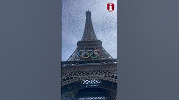 Paris Olympics: Climbing the Eiffel Tower BLINDFOLDED (SHOCKING FOOTAGE)