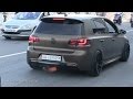 Golf 6 R shooting flames !! Extreme loud