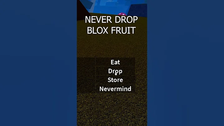 Never Drop Fruits In Blox Fruits #bloxfruits