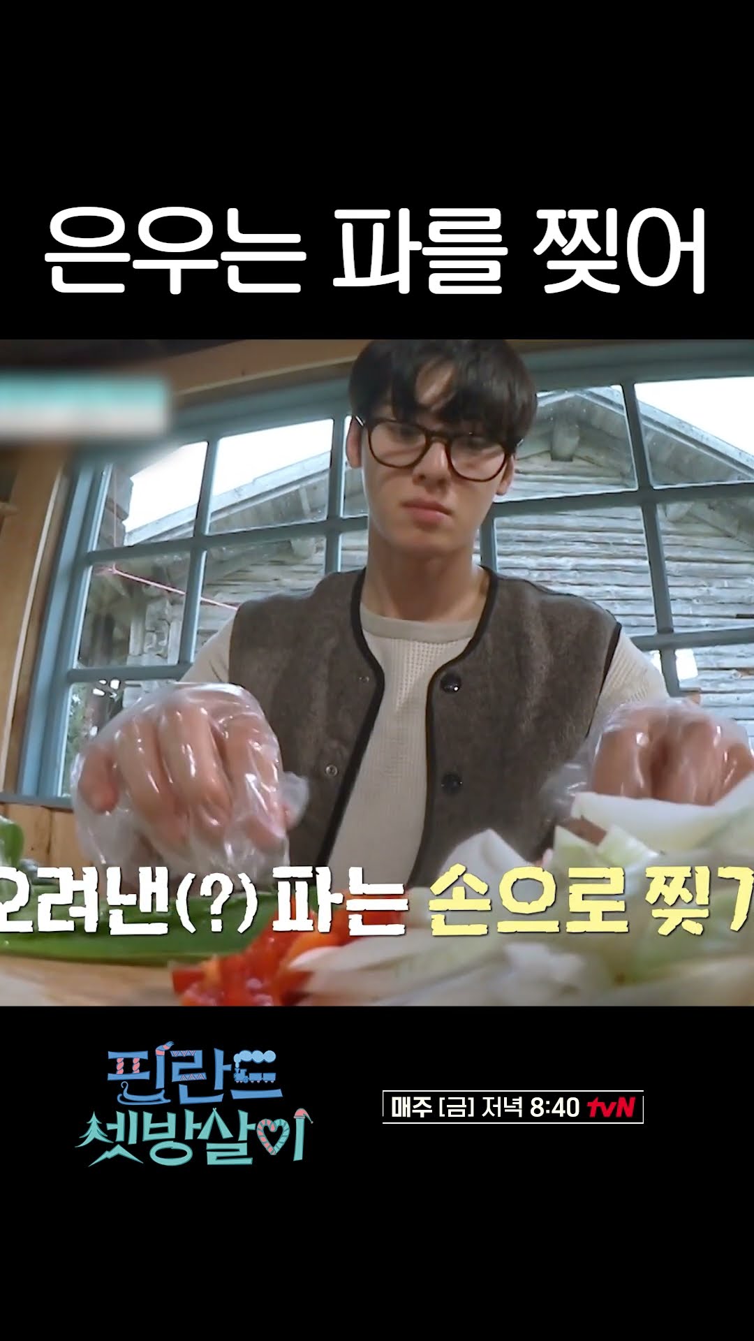 차은우의 기상천외한 파 썰기 스킬 #핀란드셋방살이