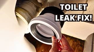 TOILET LEAK FIX! HOW I REPLACED A CP116 PAN CONNECTOR