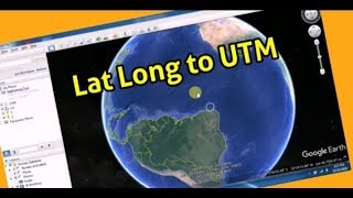 How to export UTM coordinates from Google Earth in urdu?