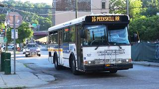 Bee-Line Bus: 2004 Orion V 32ft #126 & #127 on the 16 / 18 / 31 at the Peekskill Railroad Station