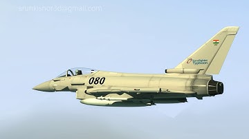 3d Eurofighter combat aircraft showreel by Arun kishor