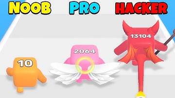 NOOB vs PRO vs HACKER - Level Up Numbers