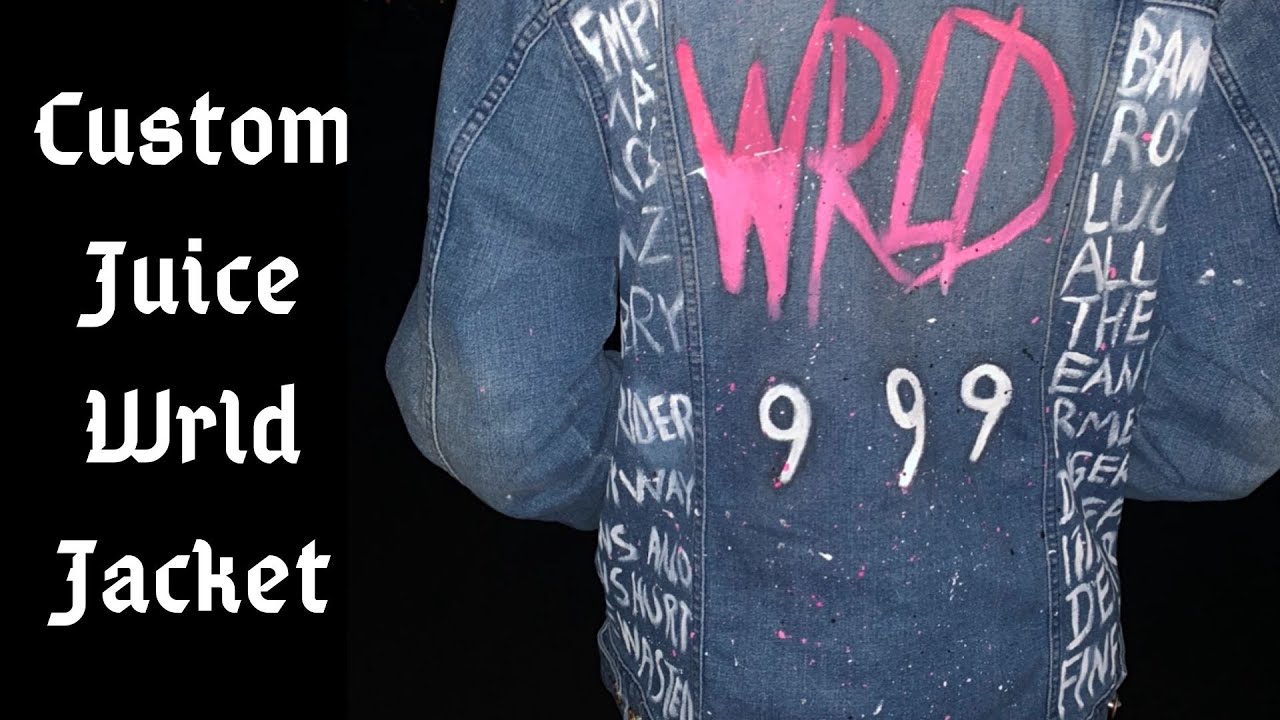 How To Custom Paint Denim Jackets! Juice Wrld Inspired