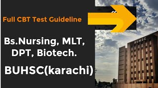 How to prepare Bahria University CBT test for Bs.Nursing, MLT, DPT and Biotechnology ? | BUHSC.