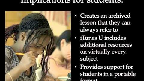 Webcasts and Podcasts in Education