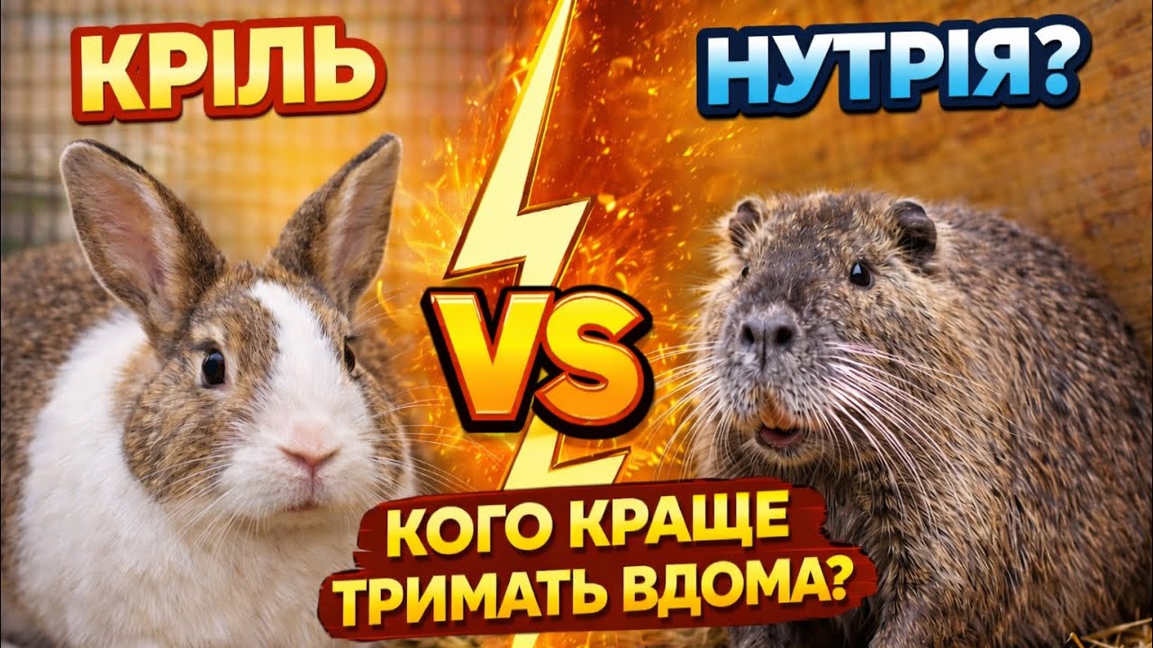 Кріль чи нутрія? Кого краще тримать вдома на мʼясо?