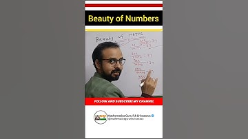 Math Magic || Numbers || Rk Shrivastava Sir #mathematicsguru #rksirmaths #rkshrivastava #shorts