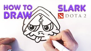 HOW TO DRAW SLARK FROM DOTA 2 | SUPER EASY screenshot 5